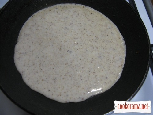 Nut pancakes, without flour