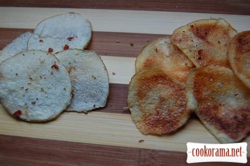 Potato chips + bonus - apple chips