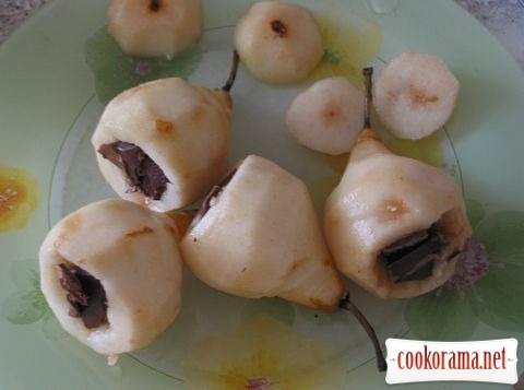Cakes «Pear in chocolate»