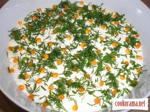 Salad «Pearls in grass»