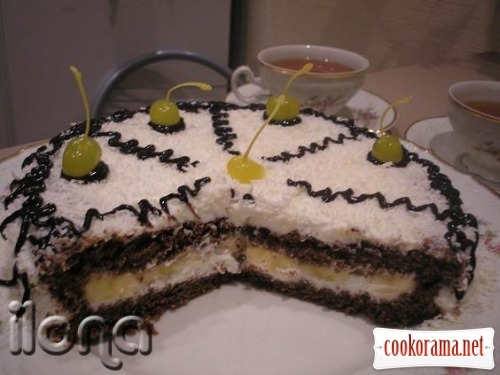 Coconut-banana cake