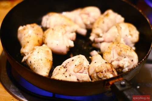Chicken, stewed in red wine вине - 2